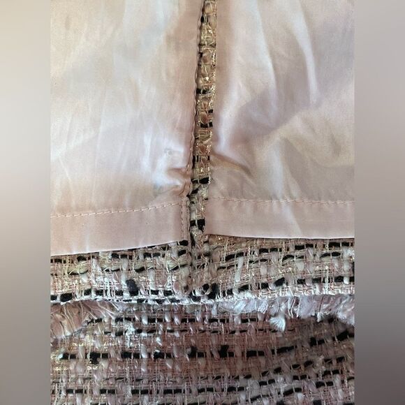 Karl Lagerfeld | Paris wool blend light Pink Tweed Sheath Dress 4 Small - Picture 9 of 9